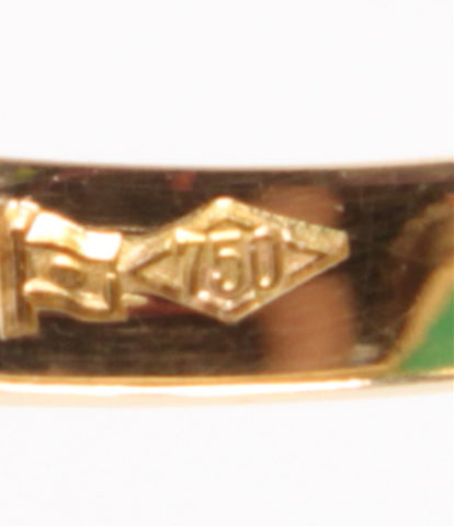 Ring K18 Green Stone Ladies Size No. 13 (Ring)