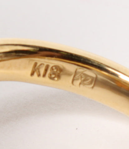 Ring K18 Pearl 8.3mm Diamond 0.10ct Ladies Size No. 10 (Ring)