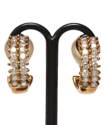 K18 0.50ct earrings Ladies (Earrings)