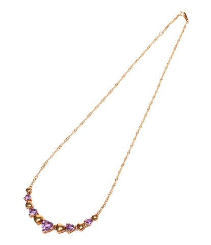 K18紫水晶项链心脏女士（项链）