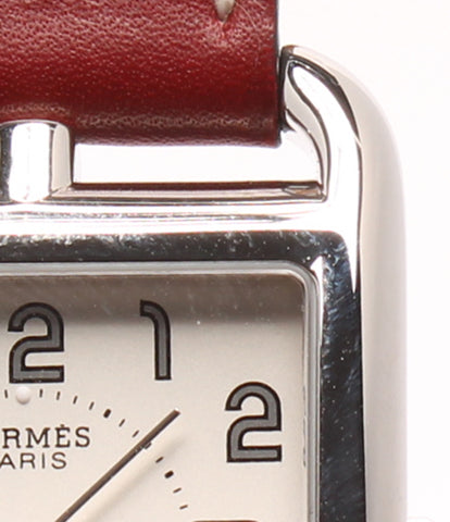 Hermes watch □ E engraved Cape Cod de Bourtour self-winding CC1710 Men's HERMES