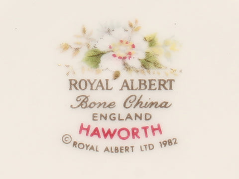 Royal Albert Cup & Saucer 5 ชุดลูกค้า Haworth Royal Albert