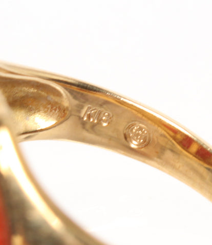 RING K18 珊เพชร 0.04ct ผู้หญิงขนาดหมายเลข 12 (แหวน)