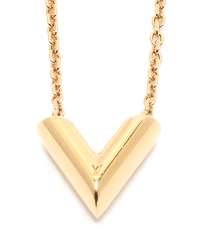 Gold Plated Sterling Silver Initial Necklace - Letter V - AVILIO DEMI FINE  JEWELLERY