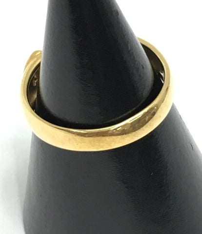 K18 Topaz เพชร 0.06ct แหวนผู้หญิงขนาดหมายเลข 10 (แหวน)