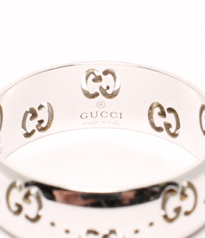 Gucci ICON ring ring AU750 engraved ladies SIZE 13 (ring) GUCCI
