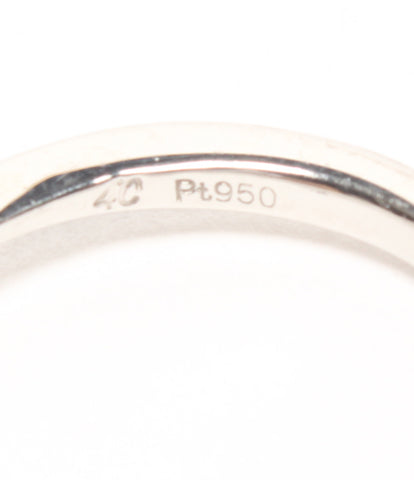 Yondoshi PT950 Diamond 0.202CT Ring Women Size No. 8 (Ring) 4 ° C