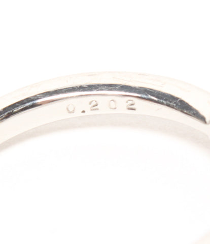 Yondoshi PT950 เพชร 0.202ct แหวนผู้หญิงขนาดที่ 8 (แหวน) 4 ° C