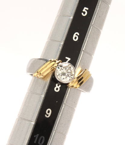 ring K18 PT900 Diamond 0.6 Is女装尺寸7（环）