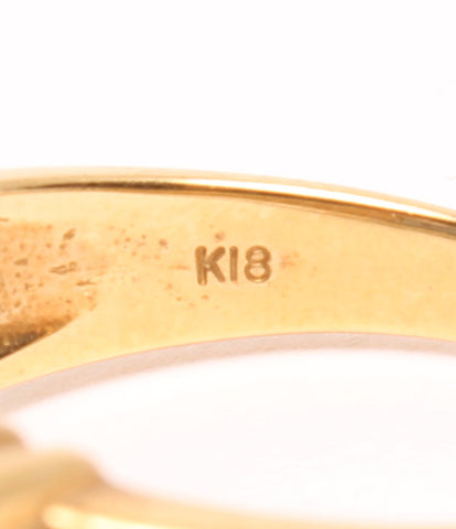 K18 ブルートパーズ ダイヤ0.07ct リング      レディース SIZE 14号 (リング)