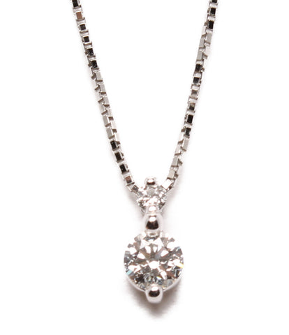 Pt900 pt850 diamond 0.232ct 0.03ct necklace ladies (necklace)