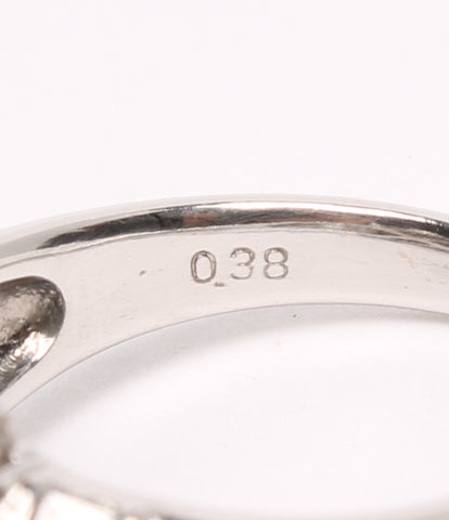 PT900 Pearl 11.2mm เพชร 0.38ct แหวนผู้หญิงขนาดหมายเลข 10 (แหวน)