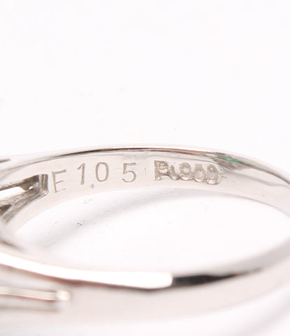 Pt900 Emerald 1.05ct Diamond 1.15ct Ring Ladies Size No. 10 (Ring)
