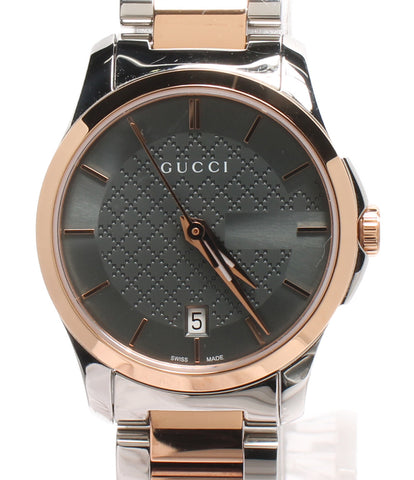 Gucci Watch G Time Les Quartz Silver 126.5 Women GUCCI