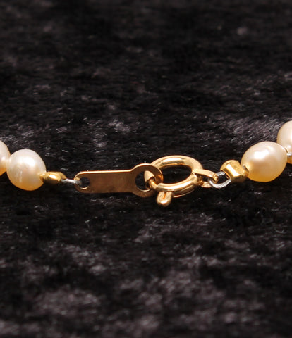 21471120 Necklace Earrings K18 freshwater pearl ladies Necklace
