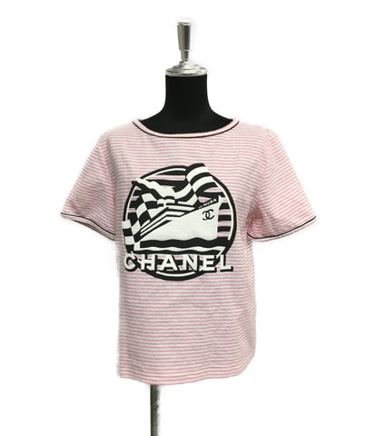香奈儿美容产品T恤边框图案女士尺寸38（M）Chanel