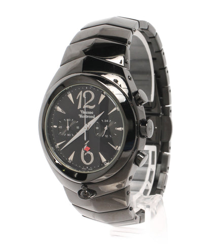 VivienneWestwood 腕時計メンズ ブラック クオーツ - 腕時計(アナログ)