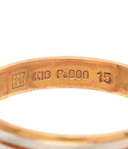 Ring K18 PT900 Women Size No. 15 (Ring)