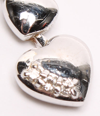 Folli Follie Necklace K18 Diamond 0.03CT Heart Motif Women (Necklace) FOLLI FOLLIE