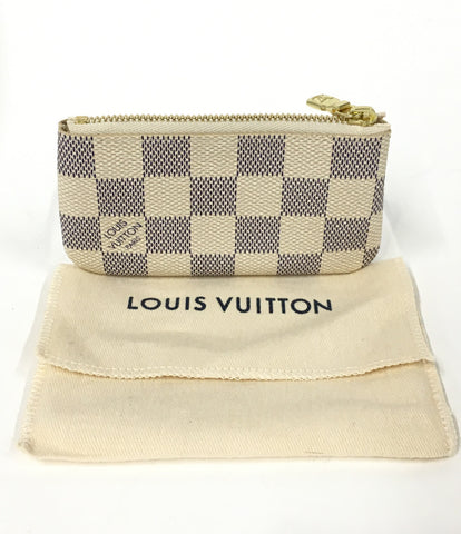 Louis Vuitton พวงกุญแจเหรียญกรณี Pochette ดิน Damier Azur N62659 Unisex (เหรียญกรณี) Louis Vuitton