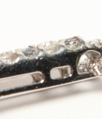Necklace Pt1000 Green Topaz 0.10ct Diamond 0.06ct Ladies (Necklace)