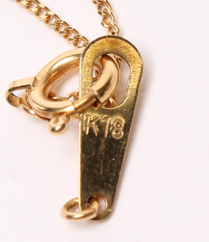 Necklace K18 Diamond 0.08CT Heart Women (Necklace)