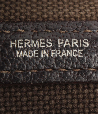 Hermes Tote Bag □ K Engraved Garden Party PM Toile Ash Ladies HERMES