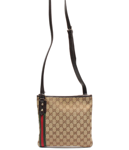 Gucci กระเป๋าสะพาย GG ผ้าใบสุภาพสตรี Gucci