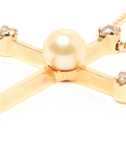 สร้อยคอ VENDOME AOYAMA K18 Pearl 4mm Cross Ladies (Necklace) VENDOME AOYAMA