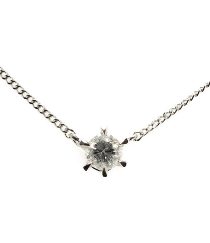 21471120 Necklace PT900 PT850 Diamond 0.35ct Women's (Necklace)