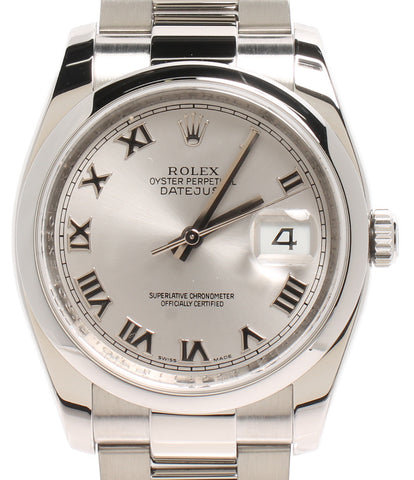 Rolex Beauty WatchEs Oyster Perpetual Datejust Automatic Silver 116200 Men's ROLEX