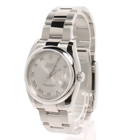 นาฬิกาความงามของ Rolex Oyster Perpechaal วันที่เป็นเพียงขดลวดอัตโนมัติสีเงิน 116200 ผู้ชาย ROLEX