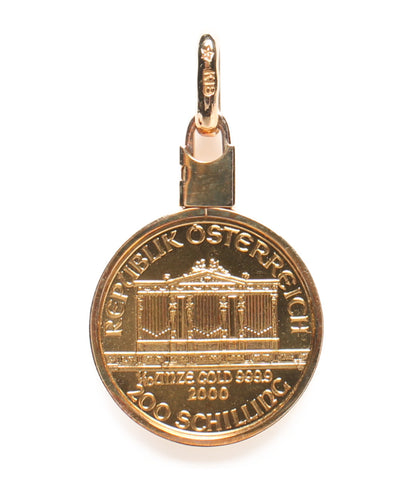 จี้เหรียญยอดนิยม K18 ทองคำบริสุทธิ์เวียนนา Harmony Gold Coin สุภาพสตรี (อื่น ๆ ) Tanaka Kikinzoku