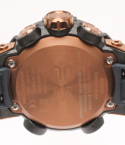 カシオ 美品 腕時計 Bluetooth メタルベゼル G-STEEL G-SHOCK ソーラー  GST-B200G-2AJF メンズ   CASIO