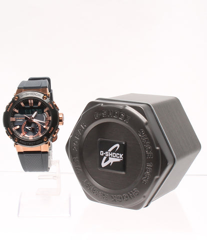 Casio สภาพดีนาฬิกาบลูทู ธ กรอบโลหะ G-STEEL G-SHOCK Solar GST-B200G-2AJF Men's CASIO