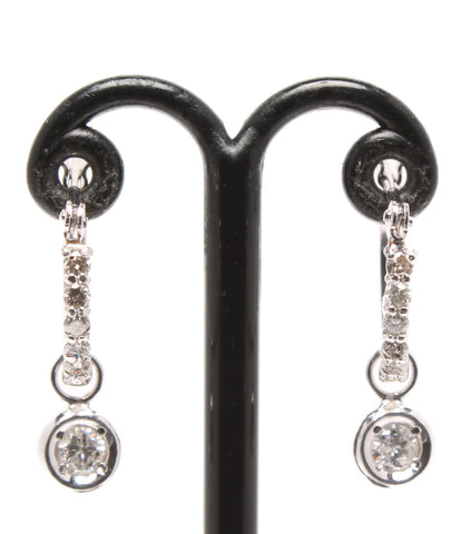 Earrings Pt900 diamond 0.2ct ladies (pierced earrings)