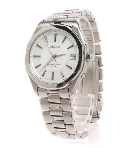 セイコー  腕時計  ドルチェ ソーラー ホワイト 7B52-0AB0 メンズ   SEIKO