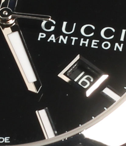 グッチ 美品 腕時計　  PANTHEON クオーツ ブラック 115 2 メンズ   GUCCI
