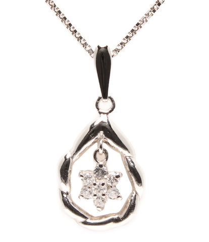 Necklace Pt850 Diamond 0.11ct Ladies (Necklace)
