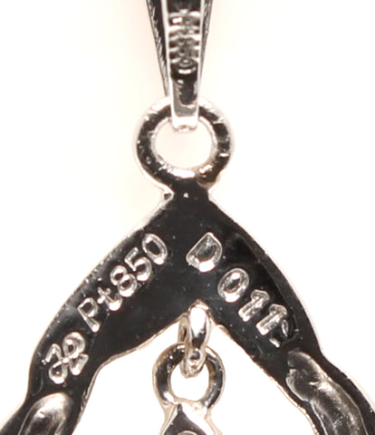 Necklace Pt850 Diamond 0.11ct Ladies (Necklace)