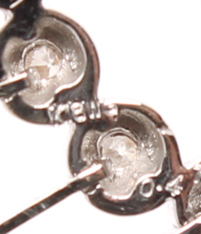 Good Condition Necklace K18WG Diamond 0.4ct Ladies (Necklace)