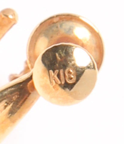 21471120耳环K18珍珠4.8毫米钻石女士（皮尔斯耳环）