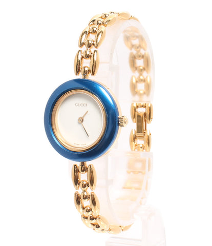 Gucci watch change Bezel Watch quartz white 11 / 12.2 ladies
