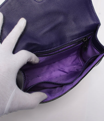 龙山美容离合器袋黑色×紫色拉瓦隆女士龙CHAMP