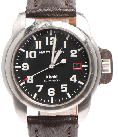 ハミルトン  腕時計 KAHKI FIELD   自動巻き ブラック 6311 メンズ   HAMILTON