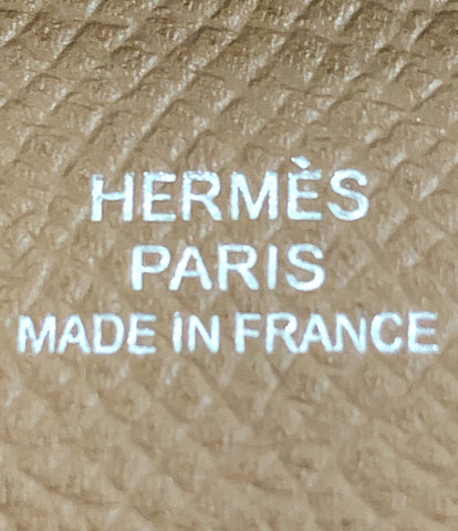 Hermès กล่องเหรียญที่สวยงาม Wo Eyson R แกะสลัก Bastia เป็นกลาง (กล่องเหรียญ) HERMES