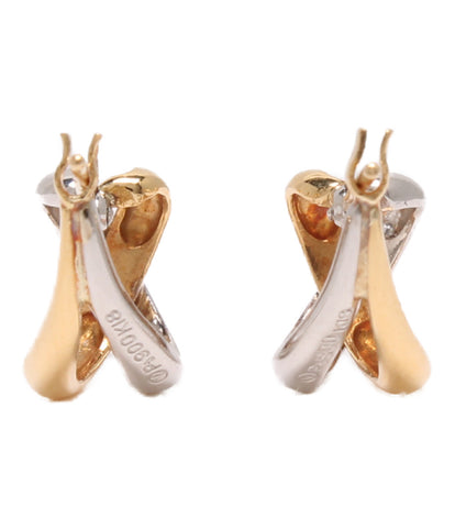 Van Dome Pierce K18 PT900 Diamond Women (Earrings · Earrings) Vendome