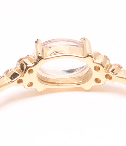 戒指K18皇家蓝星石钻石0.06CT黄色女性尺寸14号（环）Bizoux