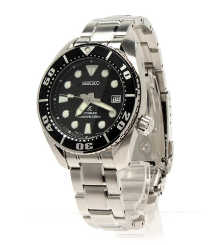 セイコー 美品 腕時計  PROSPEX DIVER SCUBA AUTOMATIC 自動巻き ブラック 6R15-00G0 メンズ   SEIKO