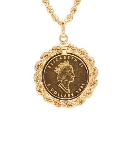 Necklace K24 Coin K18 Maple Reef Coin 1/10 oz Unisex (Necklace)